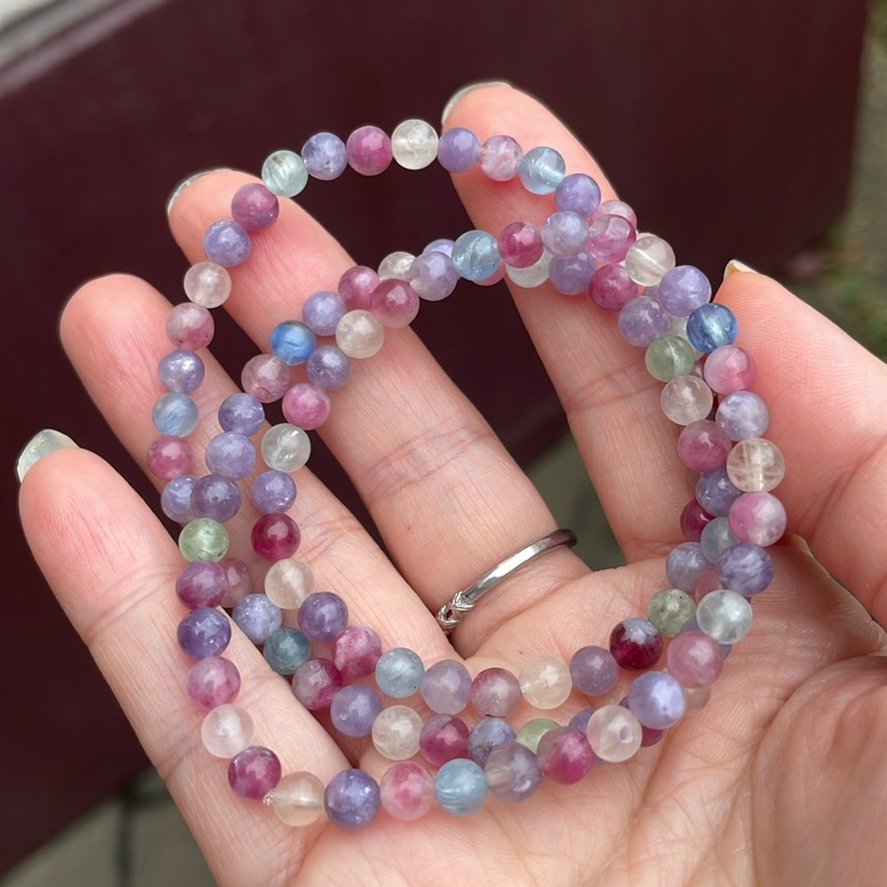 Tourmaline multiple layer bracelet